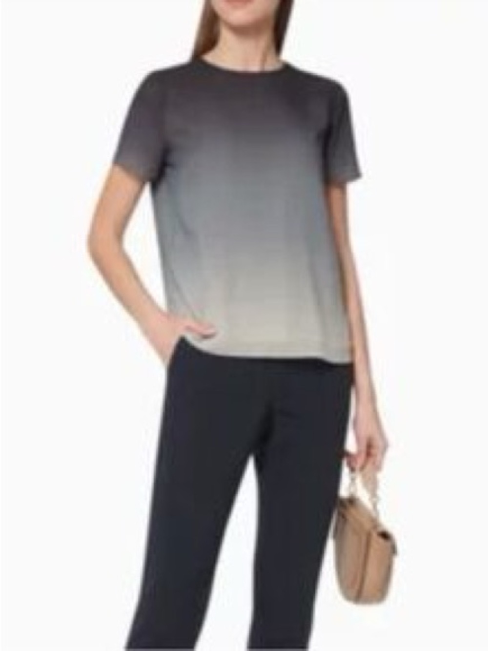 Theory Women's Ombre woven silk top